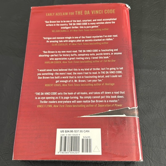 Book, “The Da Vinci Code” by Dan Brown, EUC, 454 pages, $38 Retail - Picture 4 of 8